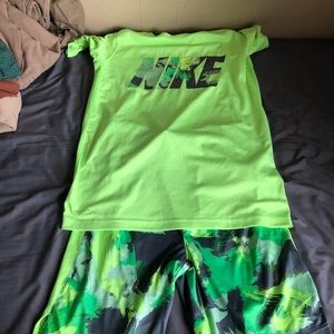 Nike shirt and shorts